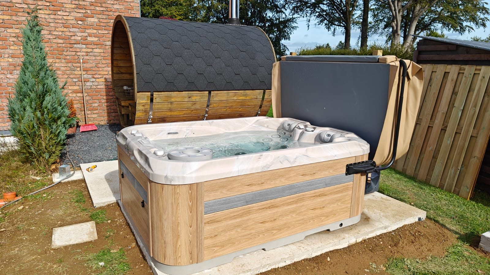 Installation d'un Spa Passion Soulmate avec pompe à chaleur